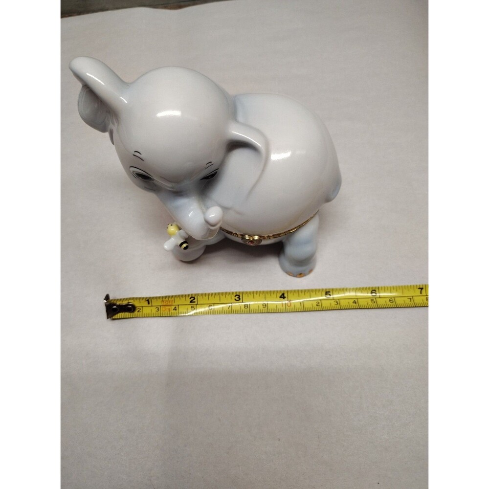 Elephant Music Box Bradford Exchange Kismet Little Lucky Animoges Works - Picture 9 of 9